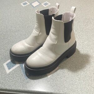 White Chunky Boots